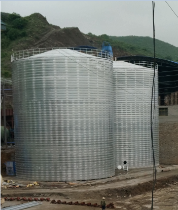 辰溪粮食钢板仓的安装全过程不用热焊接